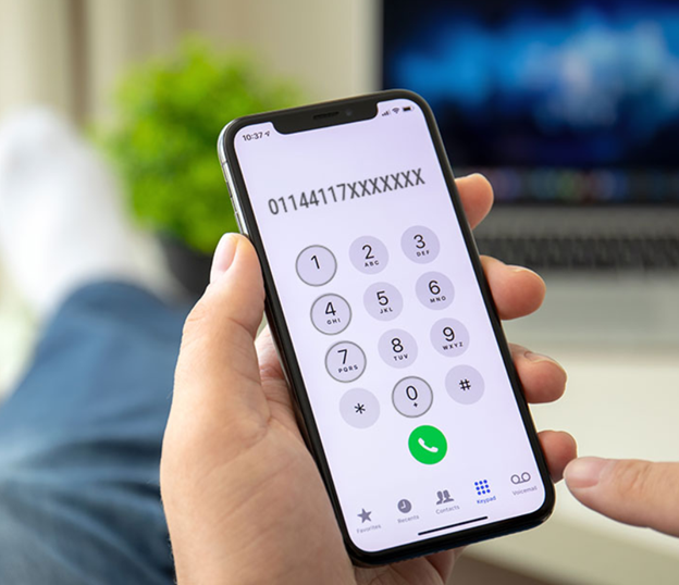 phone with long phone number